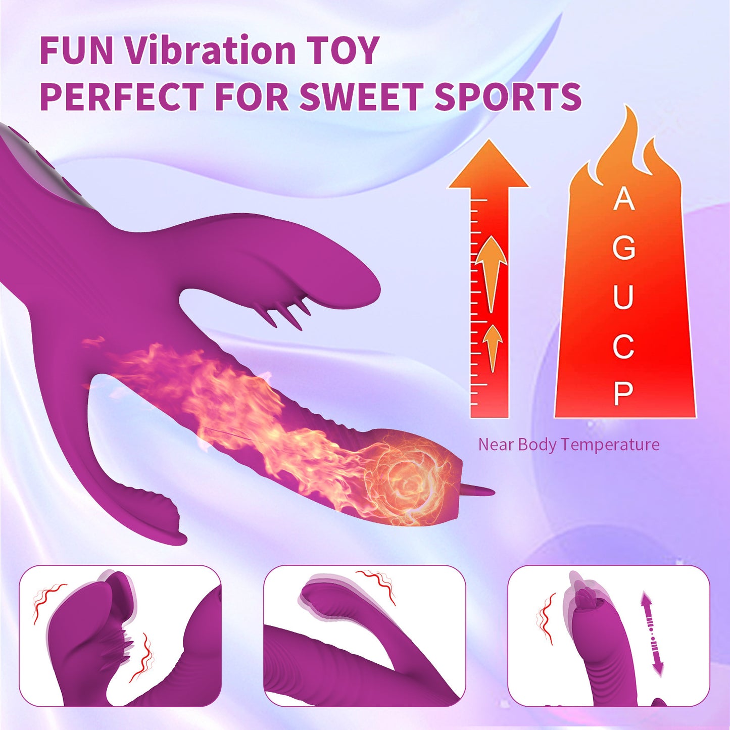 10 Vibrating Mode + Thrusting With Heating Feature