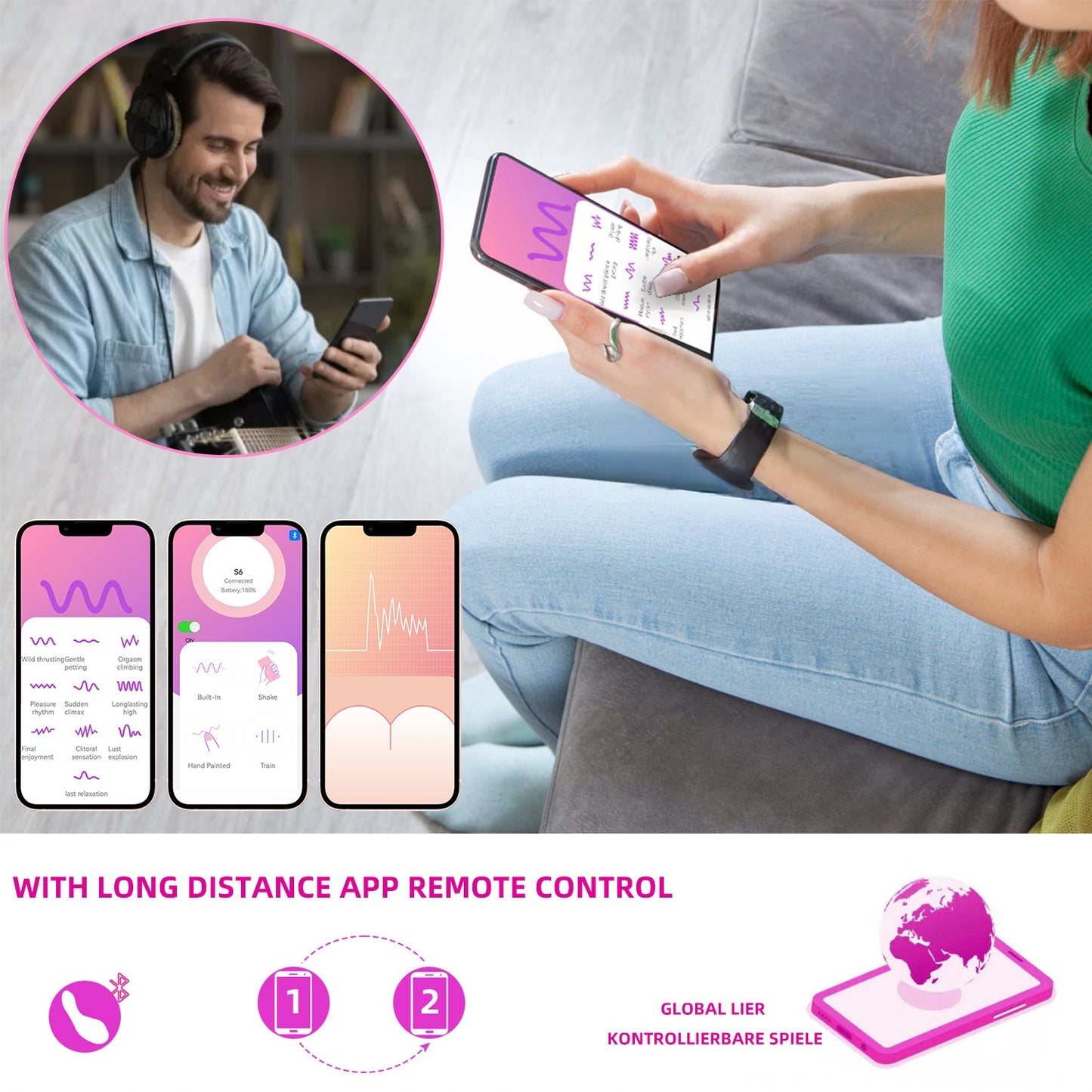 Wireless Remote Control 10-frequency Underwear  Vibrator